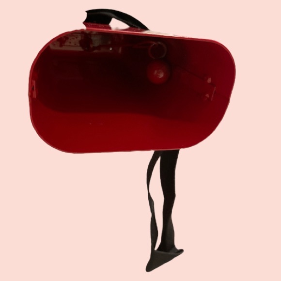 Red Cowbell with Black Handle Strap - Picture 3 of 8